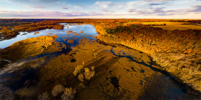 Sunset at the confluence of the Apple River and Saint Croix River
