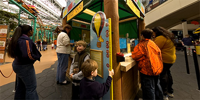 Shopping for fun at the Mall of America’s Camp Snoopy.