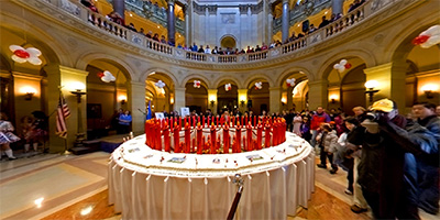 Dancers at 100th Birthday of MN State Capitol.
