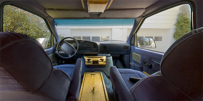 Interior Shot of Ford Econoline Van