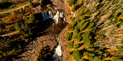 Gooseberry Falls on the north shore of Lake Superior