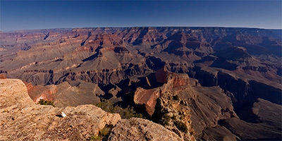 Sunrise at the South Rim of the Grand Canyon.