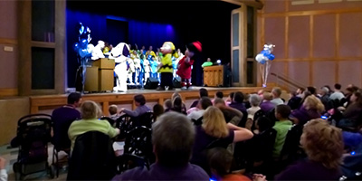 Minnesota Make A Wish Stories of Light event at Camp Snoopy.