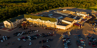 Sunset at Prairies Edge Casino