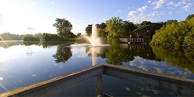 Fishing pier - Roseville, MN Central Park.
