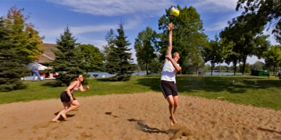 Volleyball at Island Lake Park during the Slice of Shoreview.