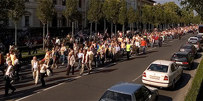 Demonstration in Budapest