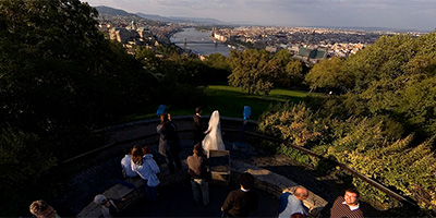 Hungarian Newlyweds on Gellert Hill.