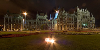 Hungarian Parliament At Night
