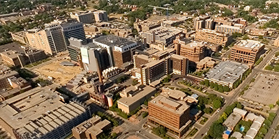 SW of University Hospital