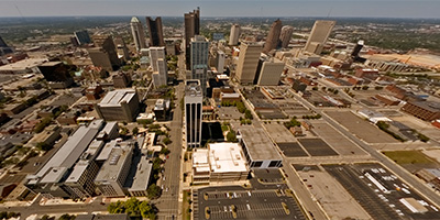Over the SERS Building in downtown Columbus, Ohio.
