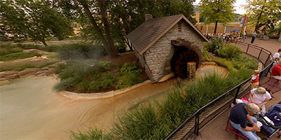 Outside the primate building at Como Park Zoo