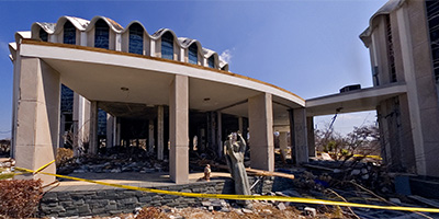 St Michael’s Catholic Church in Biloxi after Hurricane Katrina