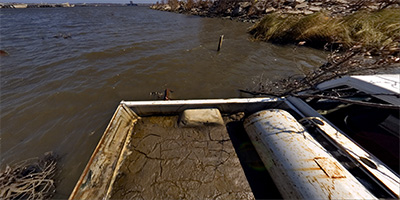 The Palace Casino in Biloxi, MS after Hurricane Katrina.