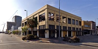14th St. in downtown Gulfport after Hurricane Katrina.