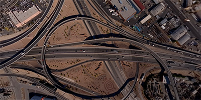 Over the Las Vegas Spaghetti Bowl