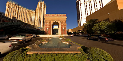 Near the Arc de Triomphe at Paris Las Vegas