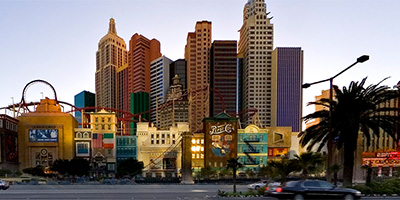 On the Las Vegas Strip across from New York-New York