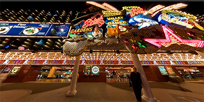 Under the mermaid In front of the Riviera Hotel and Casino