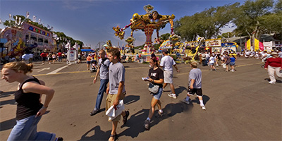 The Midway at the 2005 MN State Fair.