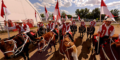 Riders Outside of Warner Coliseum