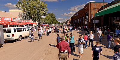 Judson Ave. in front of the Horse Barn