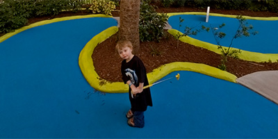 Mini-golf at the Nick Hotel