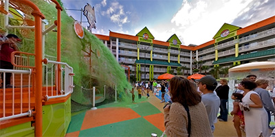 Mass sliming at the Nick Hotel.