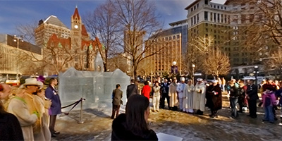 Ice Sculpture of the 19th century Irving School