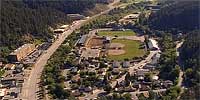 360 degree aerial panorama of Deadwood, SD.