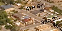 360 degree aerial panorama over Douglas and Junction in Sturgis, SD.