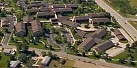 360 degree aerial panorama of Westhills Village Retirement Community.