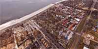 360 degree aerial panorama over Gulfport near Courthouse Rd. after Katrina.