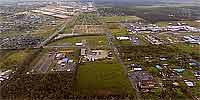 Aerial QTVR from a helicopter over Gulfport near Pass Rd. and Hwy. 49. after Katrina.