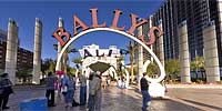 In front of Bally’s monorail station